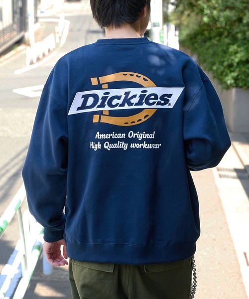 Dickies(ディッキーズ)の「【Dickies】裏起毛バック刺繍プリントクルーネックトレーナー 5422-9701(スウェット・メンズ・ブラック/ブラウン/ブルー・2L/L/M)」の3枚目の写真