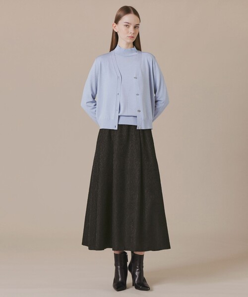 MACKINTOSH LONDON（マッキントッシュ ロンドン）の「アメリアジャカードスカート（スカート・レディース・ブラック・36/38）」の3枚目の写真