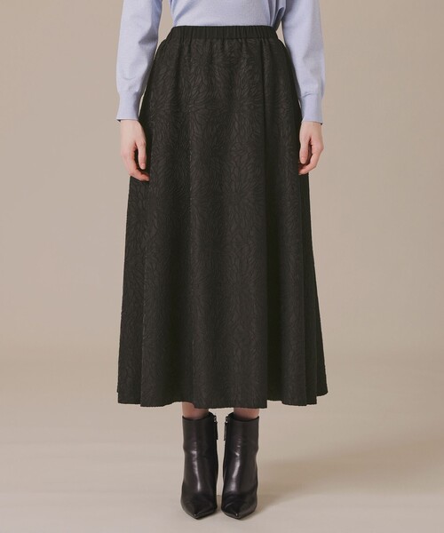 MACKINTOSH LONDON（マッキントッシュ ロンドン）の「アメリアジャカードスカート（スカート・レディース・ブラック・36/38）」の4枚目の写真