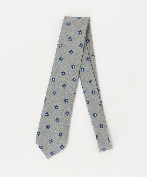 green label relaxing（グリーンレーベルリラクシング）の「GLR ジャパン ヴィンテージ 8.0cm コモン2 ネクタイ（ネクタイ・メンズ・ライトグレー/ネイビー・FREE）」の2枚目の写真