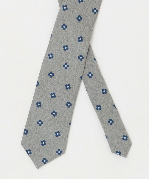 green label relaxing（グリーンレーベルリラクシング）の「GLR ジャパン ヴィンテージ 8.0cm コモン2 ネクタイ（ネクタイ・メンズ・ライトグレー/ネイビー・FREE）」の6枚目の写真