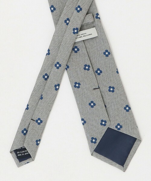 green label relaxing（グリーンレーベルリラクシング）の「GLR ジャパン ヴィンテージ 8.0cm コモン2 ネクタイ（ネクタイ・メンズ・ライトグレー/ネイビー・FREE）」の7枚目の写真