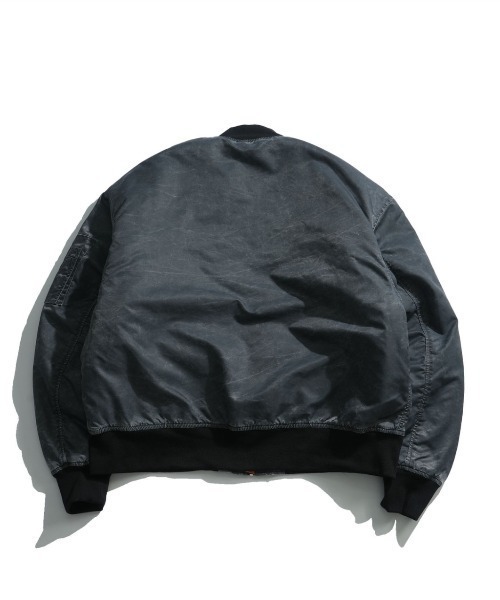 NOIZY(ノイジー)の「Vintage heavy nylon twill MA-1(MA-1・メンズ・グリーン系その他/ブラック系その他/カーキ・MEDIUM/LARGE/X-LARGE)」の4枚目の写真