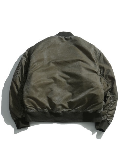 NOIZY(ノイジー)の「Vintage heavy nylon twill MA-1(MA-1・メンズ・グリーン系その他/ブラック系その他/カーキ・MEDIUM/LARGE/X-LARGE)」の6枚目の写真