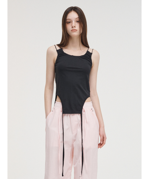 ETMON（エトモン）の「Double Strap Sleeveless Top Black（スカート・レディース・その他・FREE）」の4枚目の写真