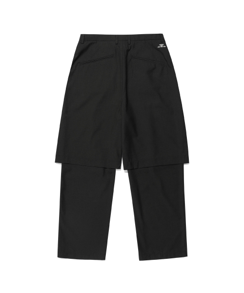 NICE GHOST CLUB（ナイスゴーストクラブ）の「FFATS PLEATS LAYERED PANTS_BLACK(NG2EFUPA14A)（その他パンツ・レディース・ブラック・S/M/L）」の2枚目の写真
