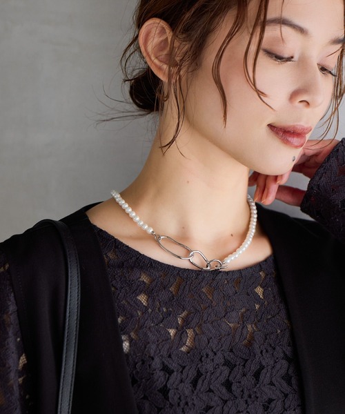 studio CLIP（スタディオクリップ）の「変型マンテルパールネックレス（ネックレス・レディース・その他2/その他1・FREE）」の2枚目の写真