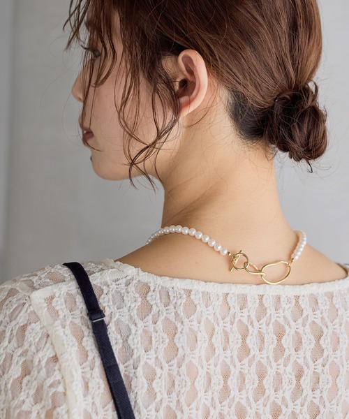 studio CLIP（スタディオクリップ）の「変型マンテルパールネックレス（ネックレス・レディース・その他2/その他1・FREE）」の5枚目の写真