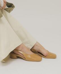 KBF | スクエアトゥアシンメトリーパンプス(パンプス)