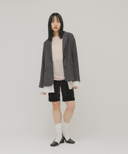 KBF（ケイビーエフ）の「スクエアトゥアシンメトリーパンプス（パンプス・レディース・ブラック/キャメル・38/36/37）」の17枚目の写真