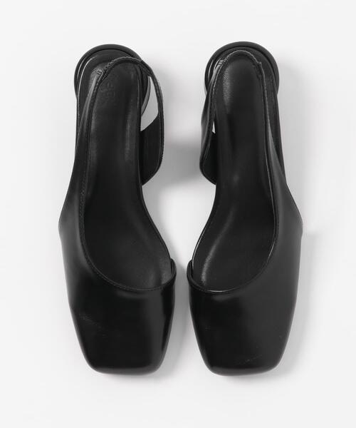 KBF（ケイビーエフ）の「スクエアトゥアシンメトリーパンプス（パンプス・レディース・ブラック/キャメル・38/36/37）」の5枚目の写真