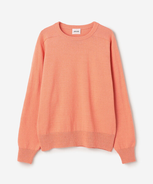 Morris & Sons（モリスアンドサンズ）の「MORRIS & SONS | コットン サドルショルダーニット WOMEN（ニット/セーター・レディース・オレンジ/グレー/ブラウン/イエロー/ネイビー・0）」の6枚目の写真