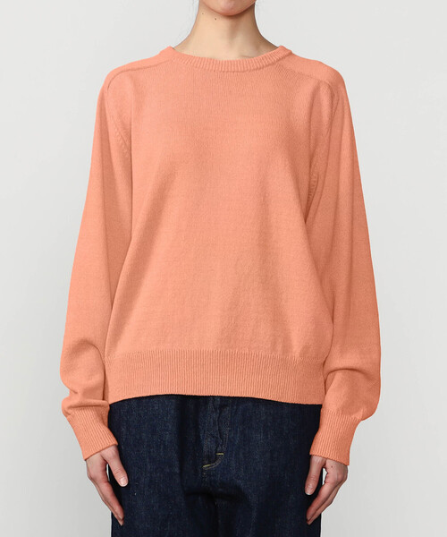 Morris & Sons（モリスアンドサンズ）の「MORRIS & SONS | コットン サドルショルダーニット WOMEN（ニット/セーター・レディース・オレンジ/グレー/ブラウン/イエロー/ネイビー・0）」の11枚目の写真