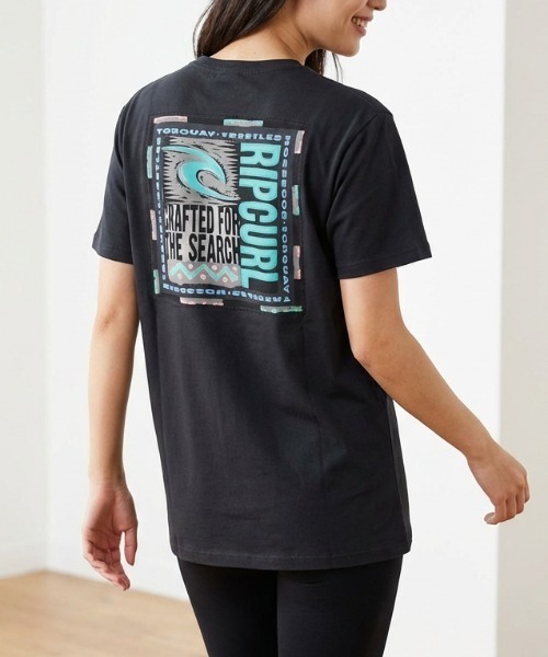 rip curl(リップカール)の「【RIPCURL(リップカール)】バックプリント Tシャツ/半袖(Tシャツ/カットソー・レディース・ブラック系その他/ナチュラル・SMALL/MEDIUM)」の1枚目の写真