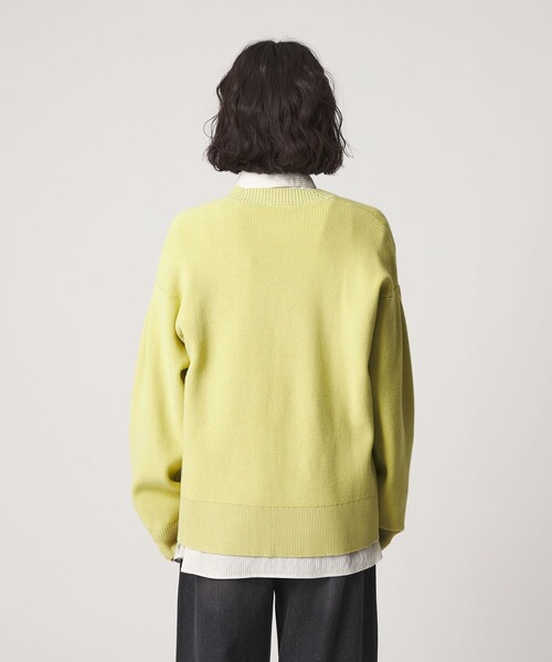 CITEN（シテン）の「＜CITEN＞ロゴニットVネックカーディガン（カーディガン/ボレロ・レディース・イエロー/ブラック/ピンク/ライトグレー・FREE）」の16枚目の写真