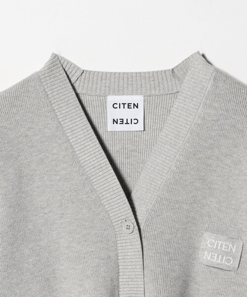 CITEN（シテン）の「＜CITEN＞ロゴニットVネックカーディガン（カーディガン/ボレロ・レディース・イエロー/ブラック/ピンク/ライトグレー・FREE）」の18枚目の写真