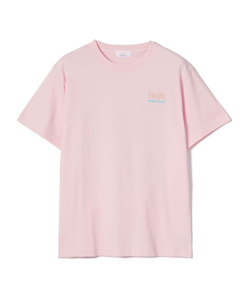 Pacific PICKLE CLUB（パシフィックピックルクラブ）の「PPC WAVE T-SHIRT（Tシャツ/カットソー・メンズ・ピンク/ホワイト・S/M/L）」の6枚目の写真
