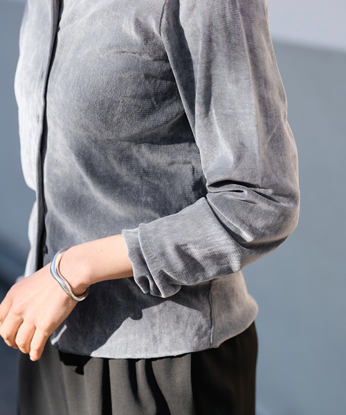 FRAMeWORK(フレームワーク)の「≪新色 / 追加≫チュールフロッキーカーディガン(カーディガン/ボレロ・レディース・グレー/ホワイト系その他・FREE)」の19枚目の写真