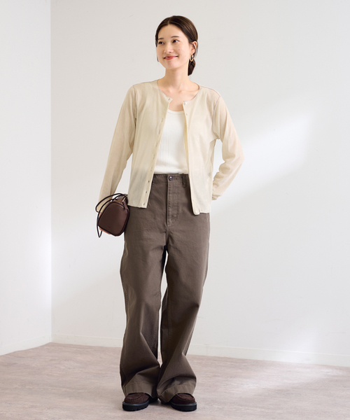 FRAMeWORK(フレームワーク)の「≪新色 / 追加≫チュールフロッキーカーディガン(カーディガン/ボレロ・レディース・グレー/ホワイト系その他・FREE)」の18枚目の写真