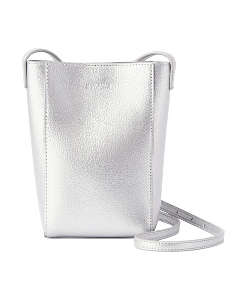 MACKINTOSH PHILOSOPHY（ﾏｯｷﾝﾄｯｼｭ ﾌｨﾛｿﾌｨｰ）の「スマホショルダーポーチ（ショルダーバッグ・レディース・ベージュ/シルバー/ブラック・FREE）」の3枚目の写真