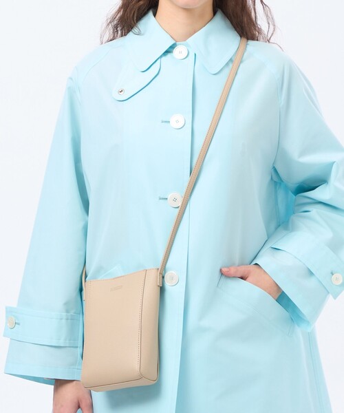 MACKINTOSH PHILOSOPHY（ﾏｯｷﾝﾄｯｼｭ ﾌｨﾛｿﾌｨｰ）の「スマホショルダーポーチ（ショルダーバッグ・レディース・ベージュ/シルバー/ブラック・FREE）」の6枚目の写真