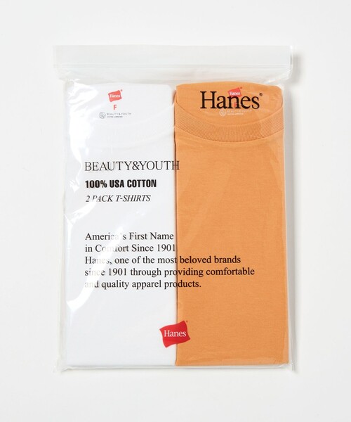 HANES(ヘインズ)の「【別注】<Hanes>2パック Tシャツ 2(Tシャツ/カットソー・レディース・その他2/オレンジ/ホワイト・FREE)」の3枚目の写真