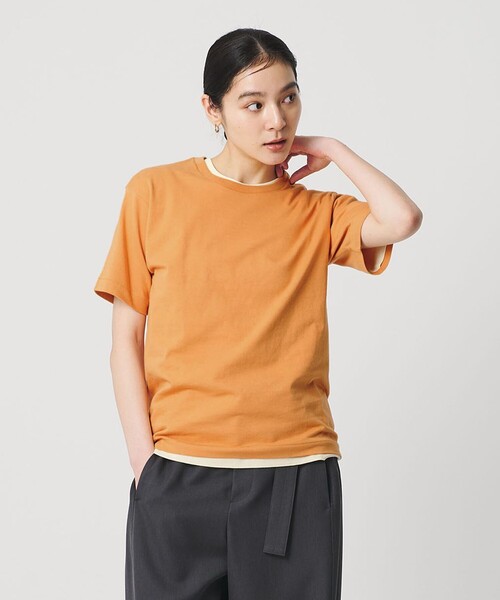 HANES(ヘインズ)の「【別注】<Hanes>2パック Tシャツ 2(Tシャツ/カットソー・レディース・その他2/オレンジ/ホワイト・FREE)」の4枚目の写真