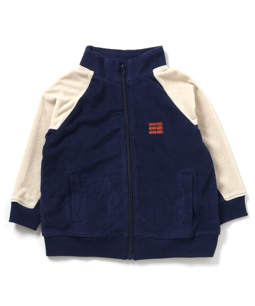 BREEZE（ブリーズ）の「【リンク】サイドラインパイルジャケット_セットアップ可（ジャージ・キッズ・ネイビー/グリーン・90/100/110/120/130/140/150）」の10枚目の写真