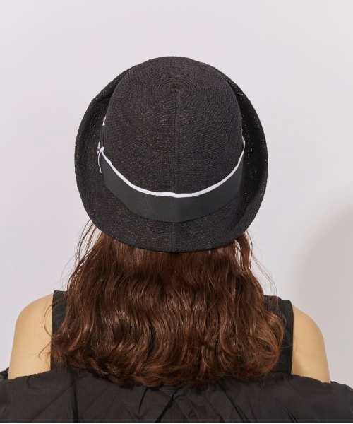Chapeau d' O(シャポードオー)の「Chapeau d' O Washi G.G. Ribbon Breton / シャポードオー(ハット・レディース・ライトブルー/ブラック/ライトベージュ・L 59cm/M/57.5cm)」の7枚目の写真
