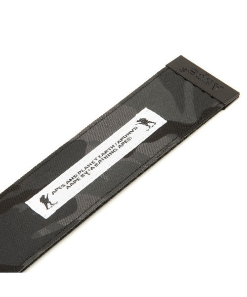 AAPE BY A BATHING APE（エーエイプバイアベイシングエイプ）の「AAPE MAIN BELT（ベルト・メンズ・ブラック系その他・FREE）」の4枚目の写真