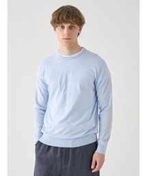 JOHN SMEDLEY（ジョンスメドレー）の「クルーネック長袖コットンニットプルオーバー（ニット/セーター）」