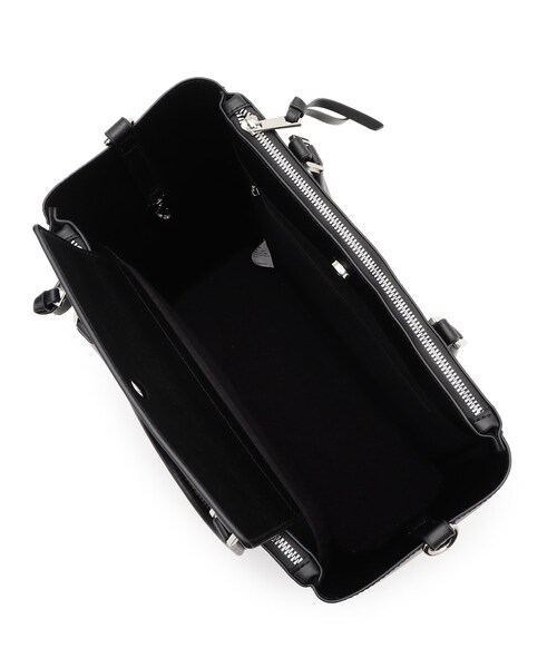 ITS'DEMO（イッツデモ）の「PU軽量2WAY縦型A4トート（トートバッグ・レディース・ブラック/アイボリー/パープル/ナチュラル・00）」の10枚目の写真