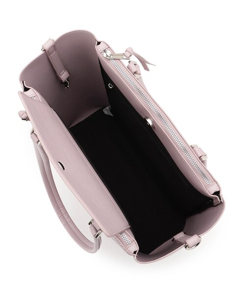 ITS'DEMO（イッツデモ）の「PU軽量2WAY縦型A4トート（トートバッグ・レディース・ブラック/アイボリー/パープル/ナチュラル・00）」の11枚目の写真
