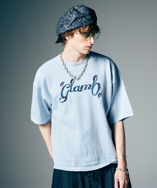 glamb(グラム)の「Hand Stitch Logo Knit / ハンドステッチロゴニット(ニット/セーター・メンズ・ブラック/ブルー・S/M/L)」の6枚目の写真