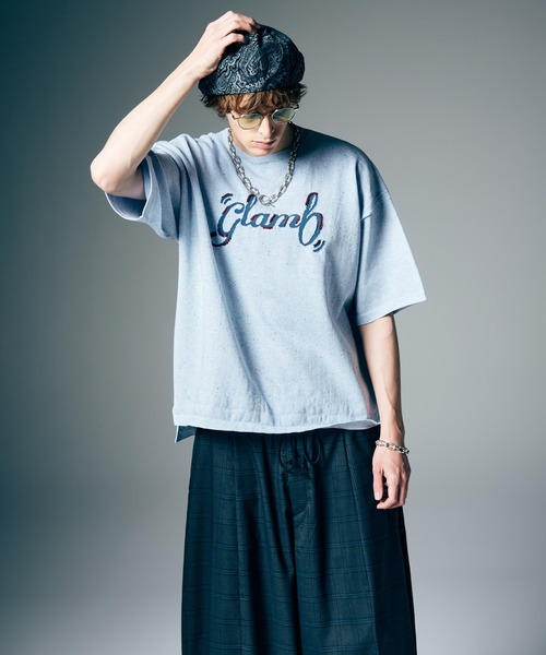 glamb(グラム)の「Hand Stitch Logo Knit / ハンドステッチロゴニット(ニット/セーター・メンズ・ブラック/ブルー・S/M/L)」の7枚目の写真