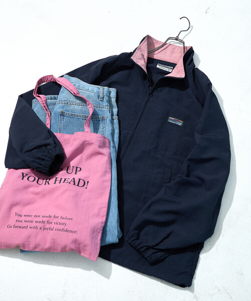 FREAK'S STORE(フリークスストア)の「限定展開 FREAK'S STORE OUTDOORS 配色 スタンドカラー ブルゾン(ブルゾン・レディース・ブラック/グレー/ネイビー/ベージュ/ブラウン・フリ-)」の5枚目の写真
