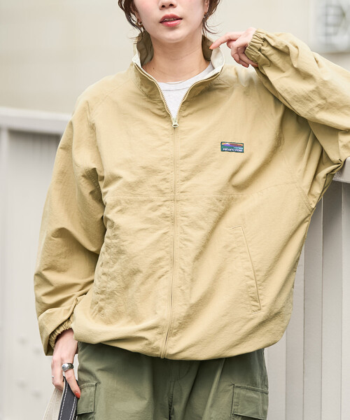 FREAK'S STORE(フリークスストア)の「限定展開 FREAK'S STORE OUTDOORS 配色 スタンドカラー ブルゾン(ブルゾン・レディース・ブラック/グレー/ネイビー/ベージュ/ブラウン・フリ-)」の6枚目の写真