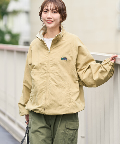 FREAK'S STORE(フリークスストア)の「限定展開 FREAK'S STORE OUTDOORS 配色 スタンドカラー ブルゾン(ブルゾン・レディース・ブラック/グレー/ネイビー/ベージュ/ブラウン・フリ-)」の8枚目の写真
