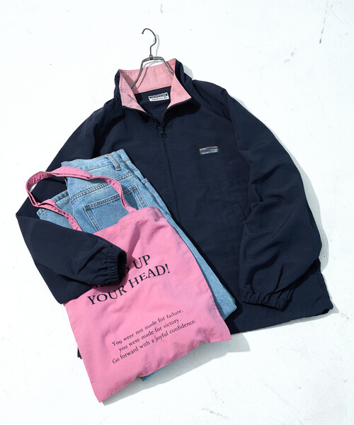 FREAK'S STORE(フリークスストア)の「限定展開 FREAK'S STORE OUTDOORS 配色 スタンドカラー ブルゾン(ブルゾン・レディース・ブラック/グレー/ネイビー/ベージュ/ブラウン・フリ-)」の7枚目の写真