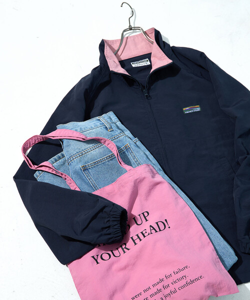 FREAK'S STORE(フリークスストア)の「限定展開 FREAK'S STORE OUTDOORS 配色 スタンドカラー ブルゾン(ブルゾン・レディース・ブラック/グレー/ネイビー/ベージュ/ブラウン・フリ-)」の8枚目の写真