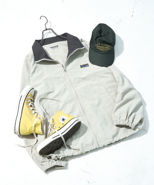 FREAK'S STORE(フリークスストア)の「限定展開 FREAK'S STORE OUTDOORS 配色 スタンドカラー ブルゾン(ブルゾン・レディース・ブラック/グレー/ネイビー/ベージュ/ブラウン・フリ-)」の9枚目の写真