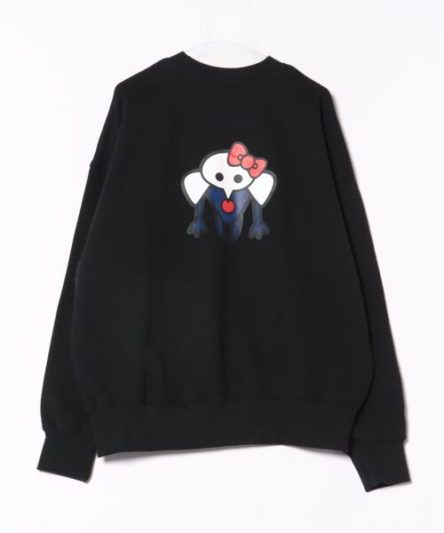 LOWRYS FARM(ローリーズファーム)の「【EVA x HELLO KITTY】スウェットプルオーバー 631255(スウェット・レディース・アイボリー/グレー/ブラック・FREE)」の4枚目の写真