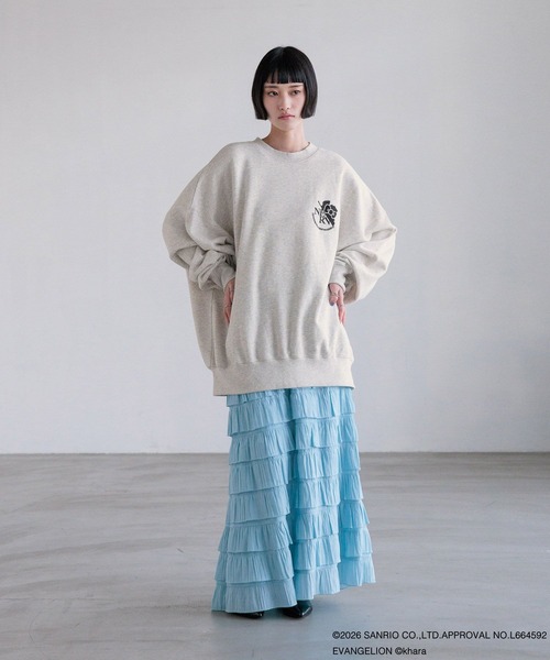 LOWRYS FARM(ローリーズファーム)の「【EVA x HELLO KITTY】スウェットプルオーバー 631255(スウェット・レディース・アイボリー/グレー/ブラック・FREE)」の22枚目の写真