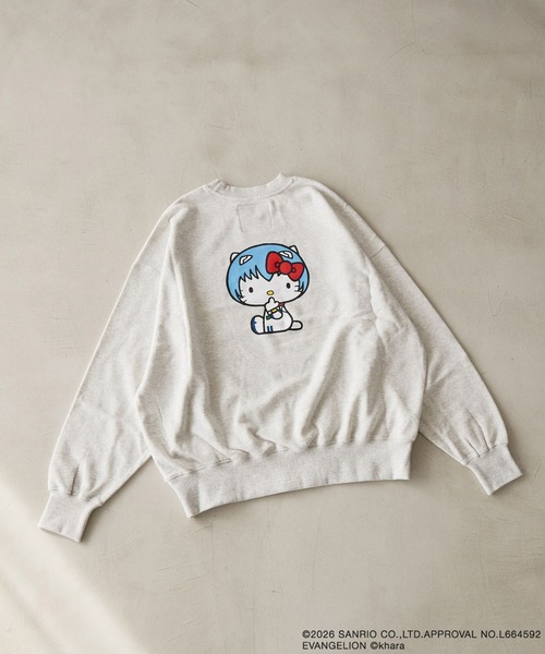 LOWRYS FARM(ローリーズファーム)の「【EVA x HELLO KITTY】スウェットプルオーバー 631255(スウェット・レディース・アイボリー/グレー/ブラック・FREE)」の19枚目の写真