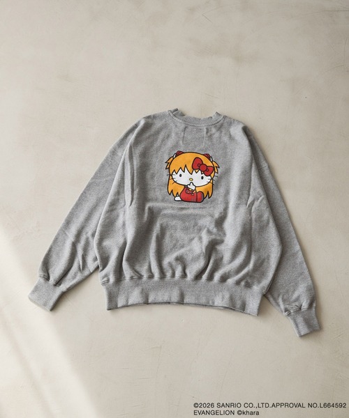 LOWRYS FARM(ローリーズファーム)の「【EVA x HELLO KITTY】スウェットプルオーバー 631255(スウェット・レディース・アイボリー/グレー/ブラック・FREE)」の12枚目の写真