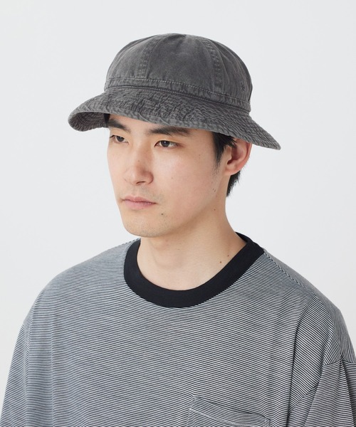 Snow Peak(スノーピーク)の「Snow Peak / Sulfur Dyed Fade Hat フェードハット(ハット・メンズ・チャコール/ホワイト/ブルー・ONE SIZE)」の3枚目の写真