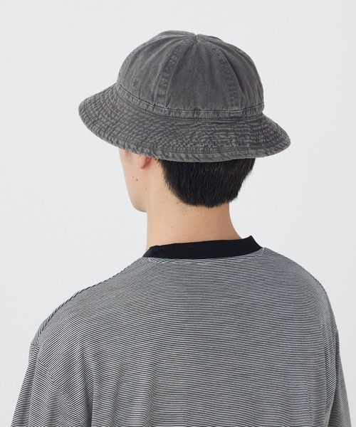 Snow Peak(スノーピーク)の「Snow Peak / Sulfur Dyed Fade Hat フェードハット(ハット・メンズ・チャコール/ホワイト/ブルー・ONE SIZE)」の4枚目の写真