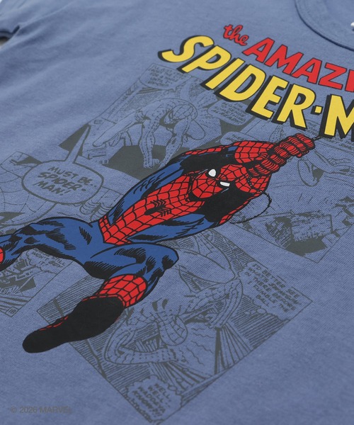 MARVEL（マーベル）の「〈スパイダーマン〉半袖Tシャツ（Tシャツ/カットソー・キッズ・チャコールグレー/ブルー/グレイッシュブルー/ホワイト・100cm/110cm/120cm/130cm/140cm）」の8枚目の写真