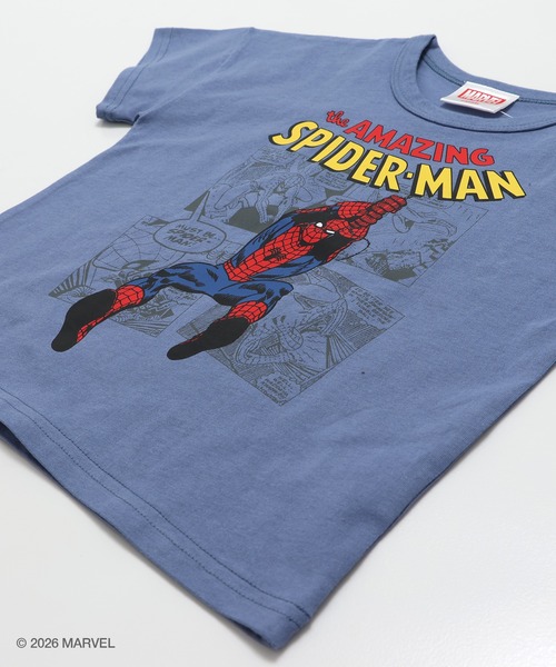 MARVEL（マーベル）の「〈スパイダーマン〉半袖Tシャツ（Tシャツ/カットソー・キッズ・チャコールグレー/ブルー/グレイッシュブルー/ホワイト・100cm/110cm/120cm/130cm/140cm）」の11枚目の写真