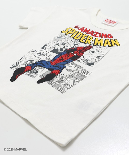 MARVEL（マーベル）の「〈スパイダーマン〉半袖Tシャツ（Tシャツ/カットソー・キッズ・チャコールグレー/ブルー/グレイッシュブルー/ホワイト・100cm/110cm/120cm/130cm/140cm）」の12枚目の写真